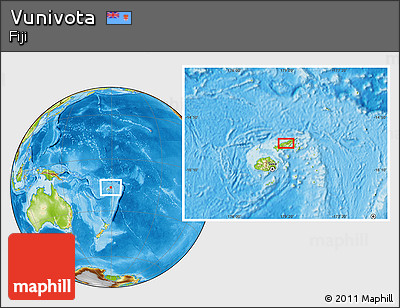 Physical Location Map of Vunivota