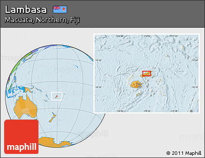 Political Location Map of Lambasa