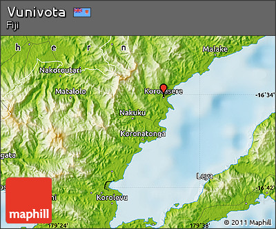 Physical Map of Vunivota
