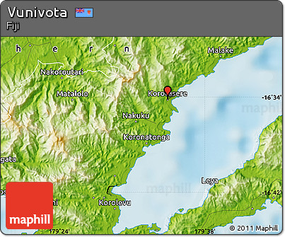 Physical Map of Vunivota
