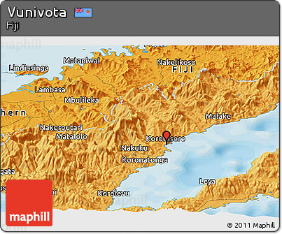Political Panoramic Map of Vunivota