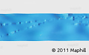 Shaded Relief Panoramic Map of the area around 16° 29' 14" S, 17° 46' 29" W