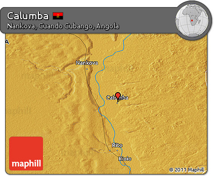 Physical 3D Map of Calumba