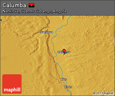 Physical 3D Map of Calumba