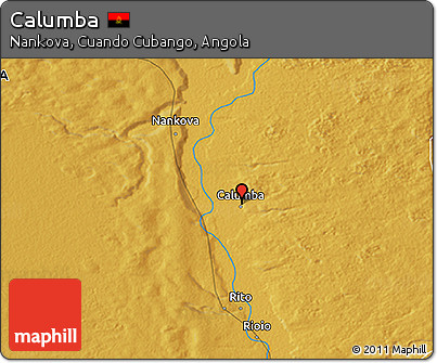 Physical 3D Map of Calumba