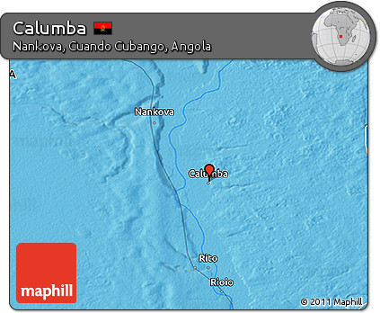 Political 3D Map of Calumba