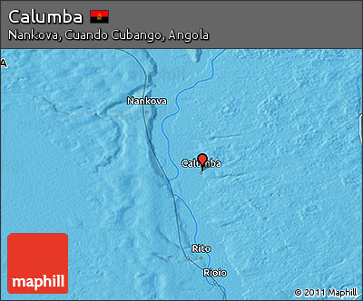 Political 3D Map of Calumba