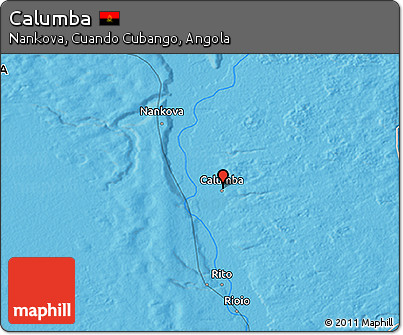 Political 3D Map of Calumba