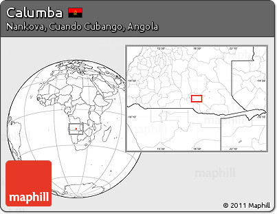 Blank Location Map of Calumba