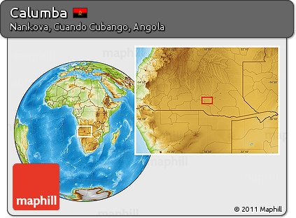 Physical Location Map of Calumba