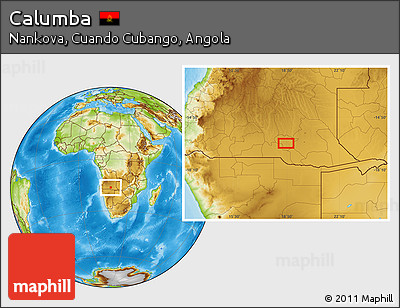 Physical Location Map of Calumba