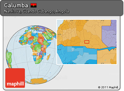 Political Location Map of Calumba