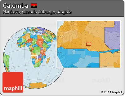 Political Location Map of Calumba