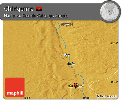 Physical Map of Chiriquima