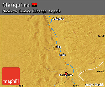 Physical Map of Chiriquima