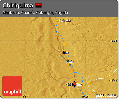 Physical Map of Chiriquima