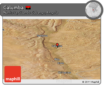 Satellite Panoramic Map of Calumba