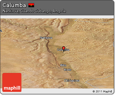 Satellite Panoramic Map of Calumba