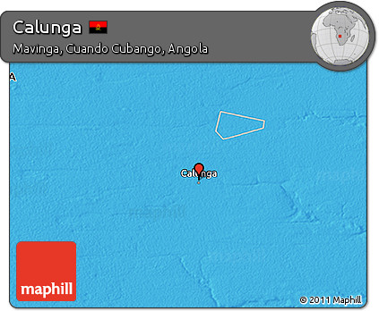 Political 3D Map of Calunga
