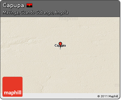 Shaded Relief 3D Map of Capupa