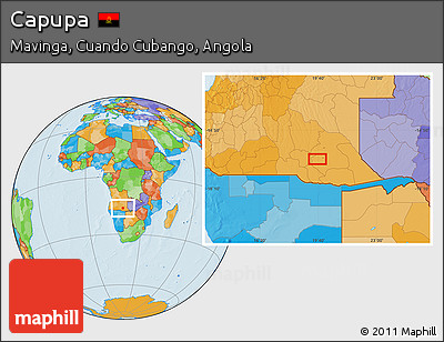 Political Location Map of Capupa