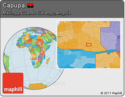 Political Location Map of Capupa