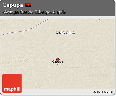 Shaded Relief Panoramic Map of Capupa