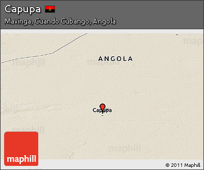 Shaded Relief Panoramic Map of Capupa