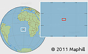 Savanna Style Location Map of the area around 16° 29' 14" S, 1° 37' 30" W