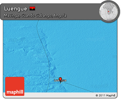 Political 3D Map of Luengue