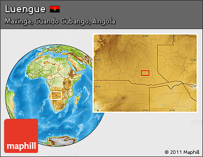Physical Location Map of Luengue