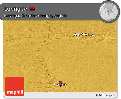 Physical Panoramic Map of Luengue