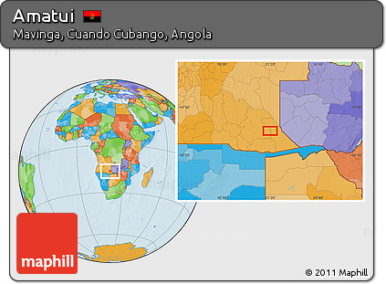 Political Location Map of Amatui