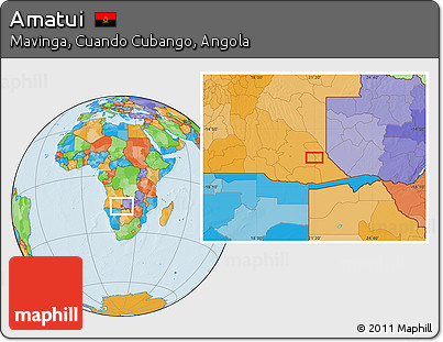 Political Location Map of Amatui