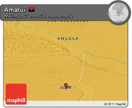 Physical Panoramic Map of Amatui