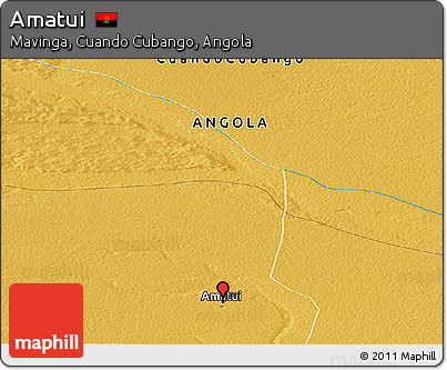Physical Panoramic Map of Amatui