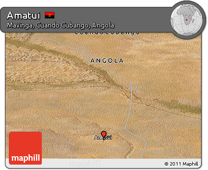 Satellite Panoramic Map of Amatui
