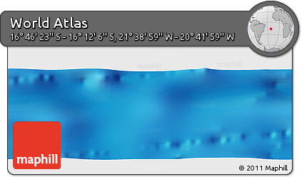 Physical Panoramic Map of the Area around 16° 29' 14" S, 21° 10' 29" W