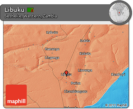 Political 3D Map of Libuku