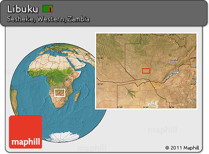 Satellite Location Map of Libuku