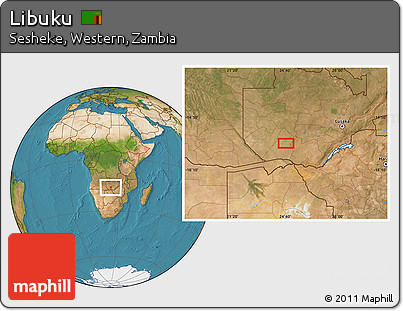 Satellite Location Map of Libuku