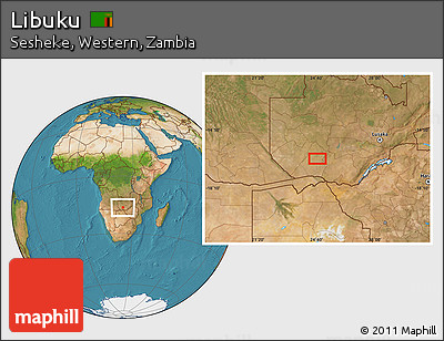 Satellite Location Map of Libuku
