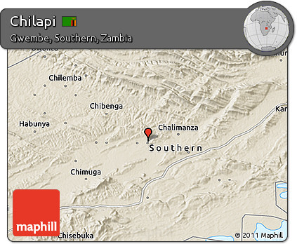 Shaded Relief 3D Map of Chilapi