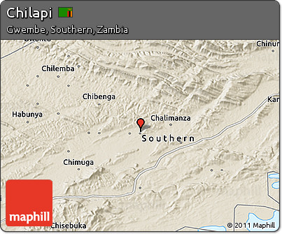 Shaded Relief 3D Map of Chilapi