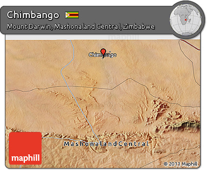 Satellite 3D Map of Chimbango
