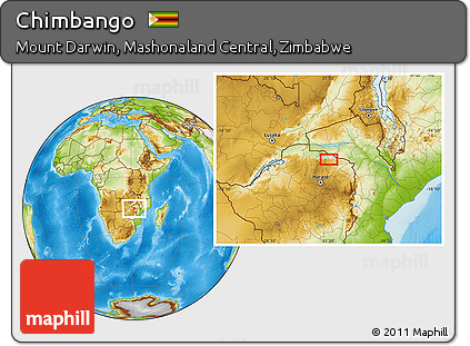 Physical Location Map of Chimbango
