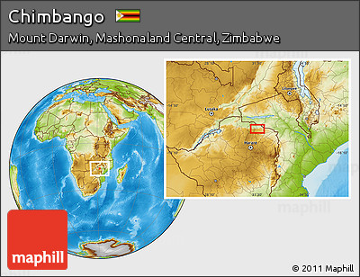 Physical Location Map of Chimbango