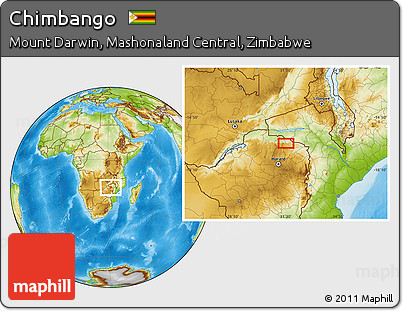 Physical Location Map of Chimbango
