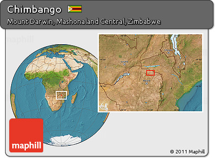 Satellite Location Map of Chimbango