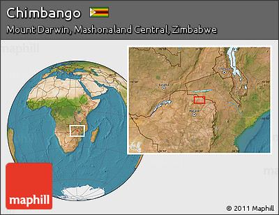 Satellite Location Map of Chimbango